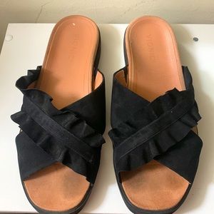 Vionic Suede Slides